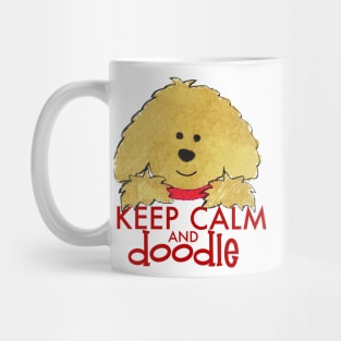 Keep Calm and Doodle - Goldendoodle Mug